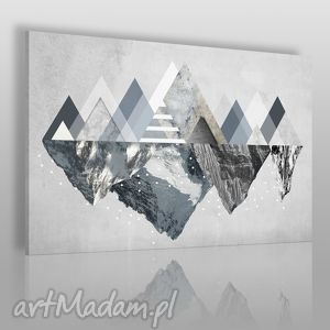 obraz na płótnie - góry zima - 120x80 cm - VAKU DSGN obrazy