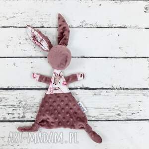 maskotki luluś królik niemowląt sarenka w peoniach pierwsza przytulanka