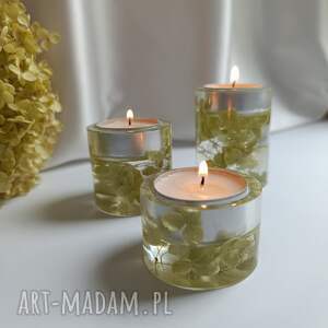 Prezent zestaw świeczników w stylu EKO, dekoracja domu