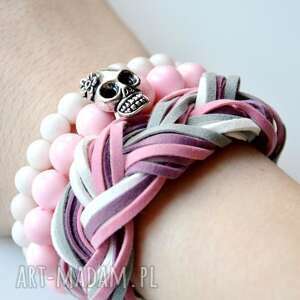 handmade bracelet by sis: pastelowe rzemienie