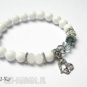 handmade kolekcja rich - white heart