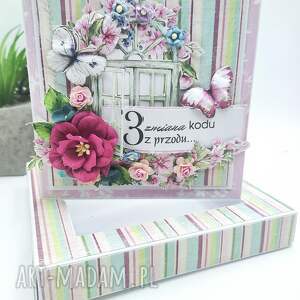 kartka z okazji 30 urodzin w pudełku scrapbooking, urodziny lat prezent
