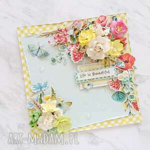 handmade scrapbooking kartki kartka life is beautiful