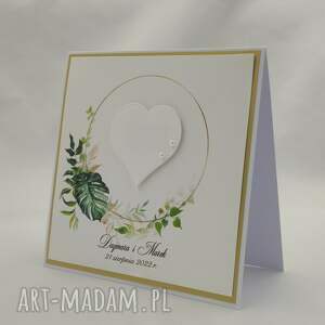 kartka na ślub w ozdobnej kopercie, 45, personalizowana, elegancka
