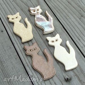 handmade magnesy koty na magnes