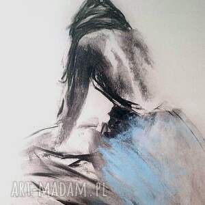 blue - 100x70, obrazy nad łóżko, do sypialni, grafika