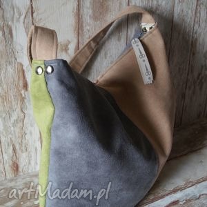 handmade na ramię torebka hobo - pastele na jesień