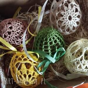 zestaw jajek szydelkowych jajko d3 szydełkowe