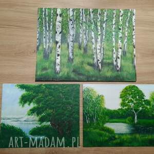 Prezent WYPRZEDAŻ KOLEKCJI - ZESTAW RĘCZNIE MALOWANYCH OBRAZÓW