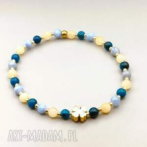 damska bransoletka niepowtarzalna, modny dodatek, naturalne kamienie