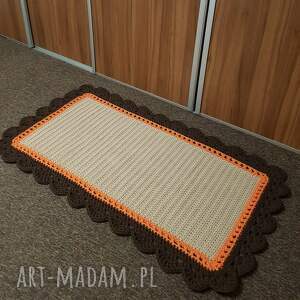 dywan prostokątny ze sznurka bawełnianego 80x160 cm