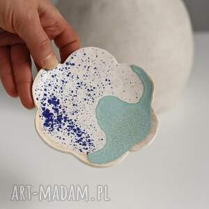 talerzyk na stopce biżuterię dzień mamy, ceramika do domu
