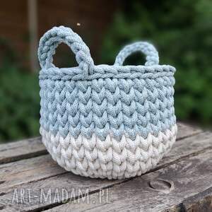 sznurkowy Lula - naturalny szaromięta, koszyk kobiałka