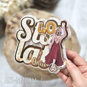 kartka urodzinowa z personalizowaną postacią (personalizowana kartka, jubileusz)