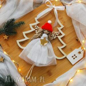 pomysł na świąteczne prezenty aniołek z choinką