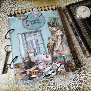 Prezent Alicja w krainie czarów/ urodziny/ pamiętnik/notes