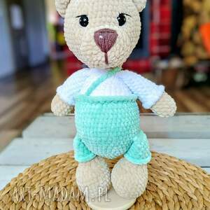 Miękki miś szydełkowy - przytulanka handmade dla dziecka