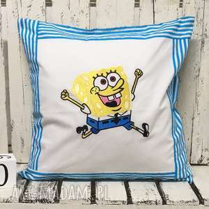 poduszka z haftem 40x40cm spongebob kanciastoporty