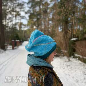 futrzana czapka na podszewce duża szalona pewno nie znikniesz w tłumie jest