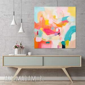 annsayuri art pastelowa abstrakcja - pastelowy obraz abstrakcyjny wydruk