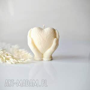 świeczniki świeca sojowa care dzień matki, dodatki do salonu