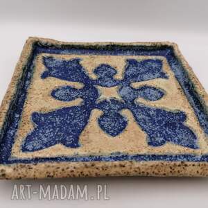 handmade ceramika talerzyk "arabeska"