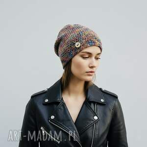 Kolorowa czapka całoroczna przejściowa cienka all season