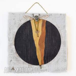 Anioł Klucznik XV obraz ręcznie malowany na drewnie