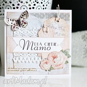 ręcznie robione scrapbooking kartki dzień matki - kartka okolicznościowa
