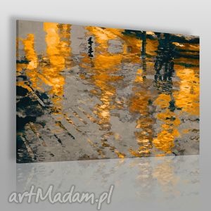 obraz na płótnie - abstrakcja odbicie - 120x80 - VAKU DSGN dom