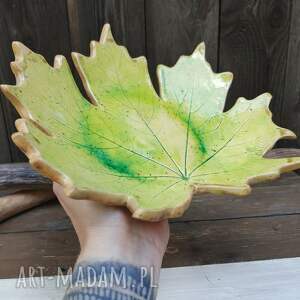 Prezent patera klonu c861) liść - ceramiczny