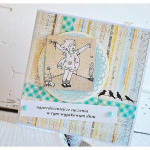 ręczne wykonanie scrapbooking kartki