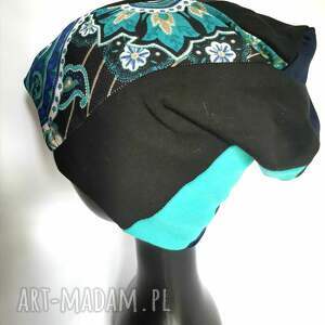 czapka codzinna uniwersalna patchworkowa na podszewce smerfetka box x1, et bo go