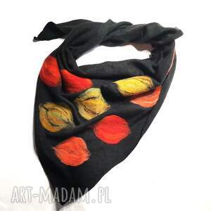 handmade chustki i apaszki czarna chusta