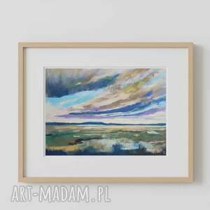 praca formatu 18/24 cm pejzaż, pastele suche