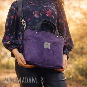 torebka z kieszeniami wodoodpornego zamszu baggi pocket bag