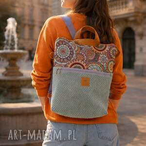 kolorowy patchworkowy plecak 2w1 lumbini