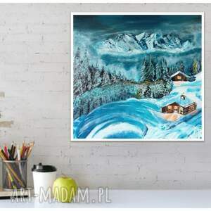 obraz akrylowy alpy austriackie, krajobraz