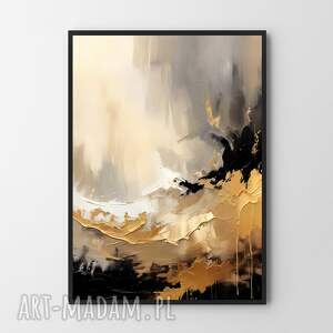 plakaty plakat gold wave bez ramy - format 30x40 cm