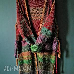 ręcznie robione swetry multikolors sweter boho