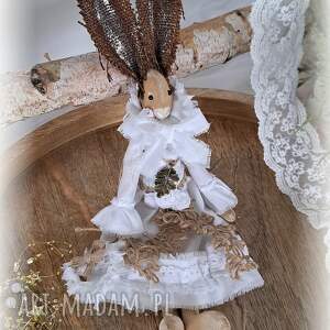 Zającówna w stylu vintage, zając, dekoracja, dla domu, kobiety, niej, pomysl