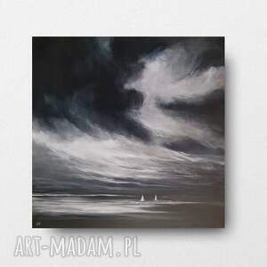 Obraz akrylowy Morze 60 x 60 cm - ręcznie malowany pejzaż