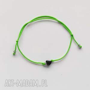 serduszko bransoletka, sznurek, regulowana
