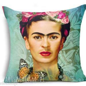 poszewka na poduszkę z frida kahlo, etno, orient boho, kolorowa