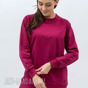 trzyforu bluza damska raglan basic - adalet amarant