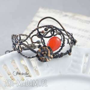 handmade cherry - bransoletka z agatem