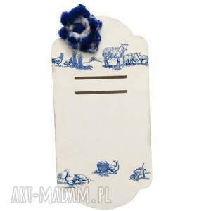 Holenderska tabliczka na kalendarz zdzierany - decoupage