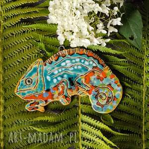 handmade ceramika kolorowy kameleon