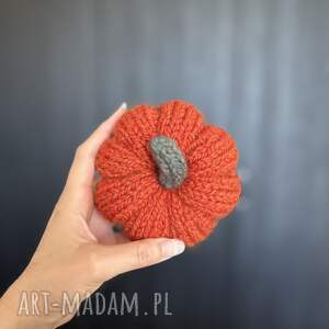 dynia ozdobna rozmiar l, kolor ciemnopomarańczowy - 1 szt drutach