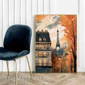 hogstudio plakat jesień w paryżu v2 - format 50x70 cm do salonu, plakaty